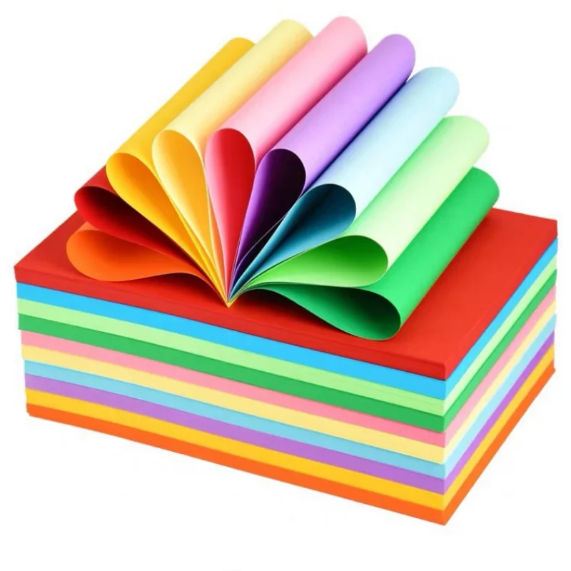 11*14 inch size grey violet 180gsm Double Color Origami Paper Custom Size Square Colorful Paper For Diy Crafts Paper