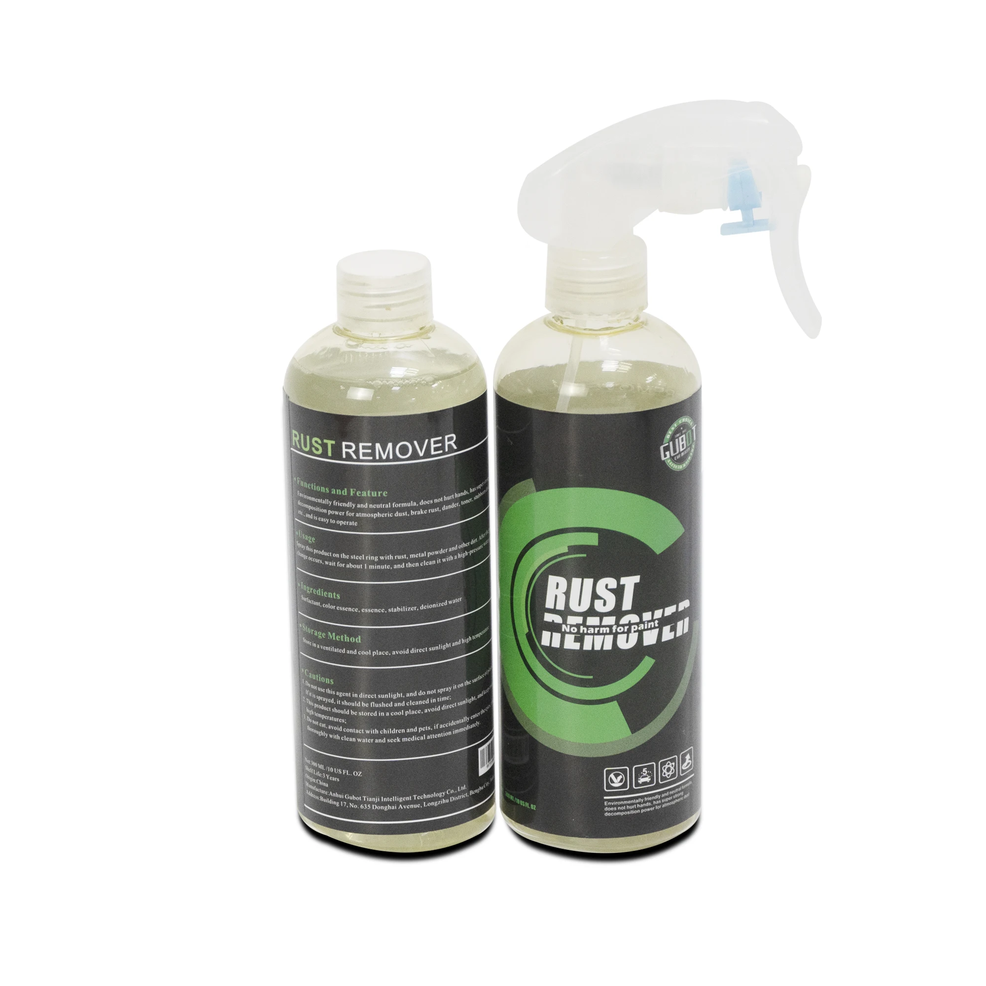 Gubot 300ml Car Care Coating Auto Detailing Metal Quick Spray Rust Remover Liquid