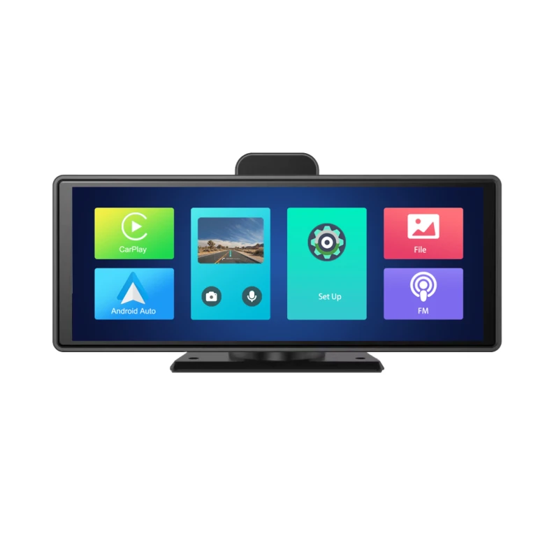 4K Touch Screen Car Player Front and Rear Dash Cam BT Wireless Carplay Android Auto Carplayer for Car