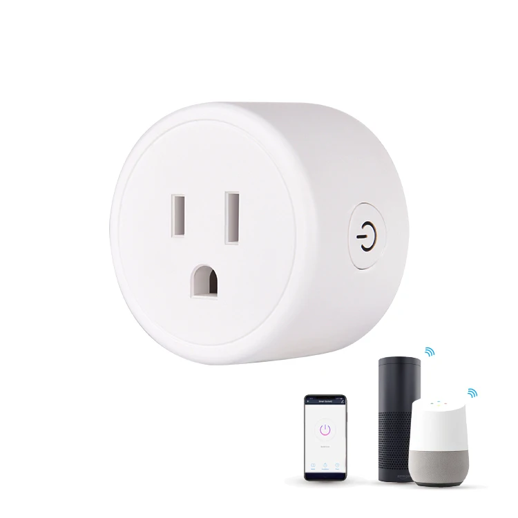 
Work with Alexa & Google Assistant WIFI Plug Socket, No Hub Required Tuya Remote Control Smart Plug WIFI 