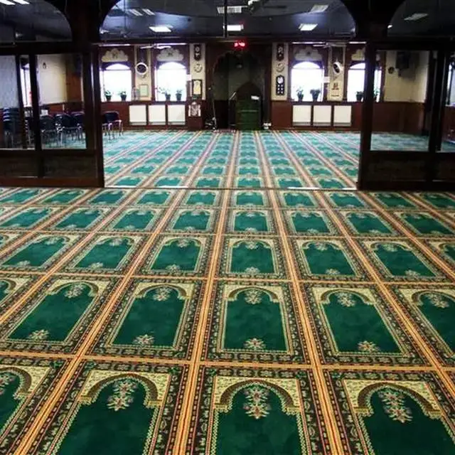 Nylon mosque carpet prayer mar muslim mosque prayer carpet for mosque prayer roll
