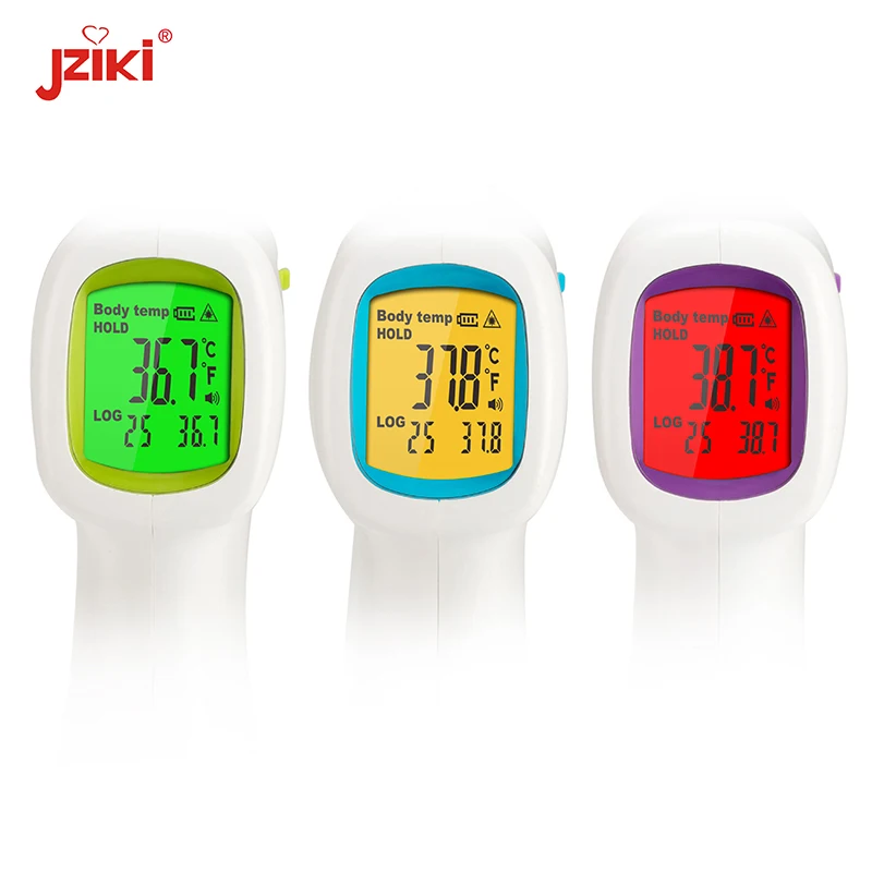 Manufacture approved head non contact ir infrared thermometer digital colors back light infrared body thermometer