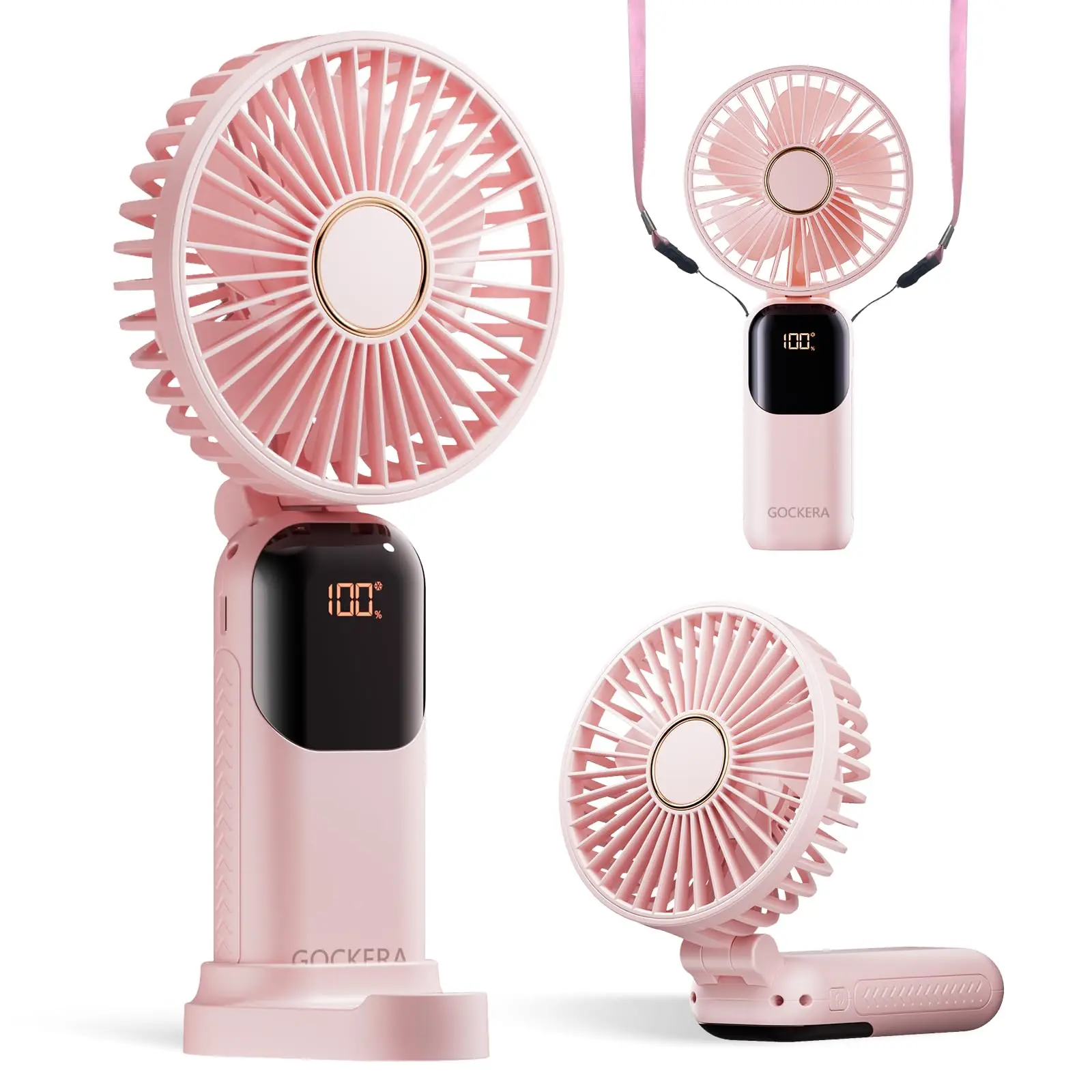 2024 Summer Customized Logo Small Size Usb Fan Stand Table Desktop Mini Cooling Fan Rechargeable Portable Hand Fan