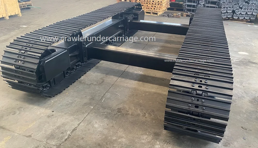 Yijiang Solutions Heavy Equipment Drilling Crane Mobile Crusher New Rubber Steel Track Undercarriage Engine Manufactured China