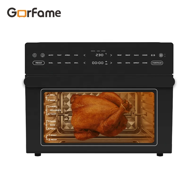 30L Luxury Dual Cook Air Fryer Oven 16 Preset Menus Slope Touchscreen Panel Smart Electric Air Fryer Oven