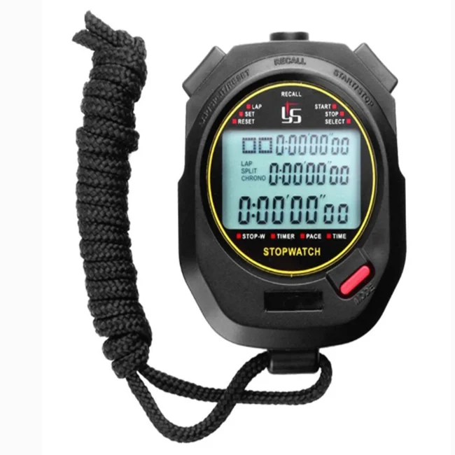Commercial manufacturer Chronograph Handheld Sports Timer Stopwatch for gym club