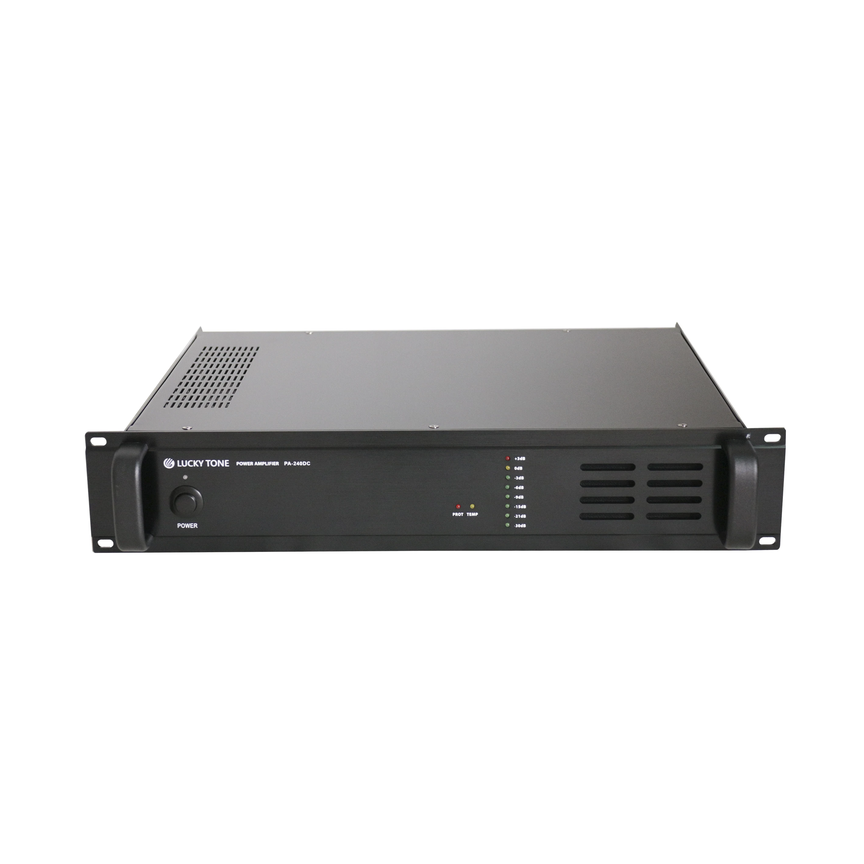 2U Size PA System 120W Class H Power Booster Amplifier with 100V, 70V and 4 Ohm Speaker Output