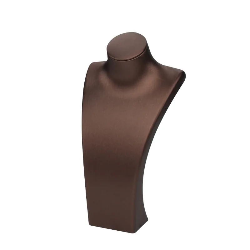 FSD New Style Customized Wholesale Pu Leather Mannequin For Jewelry Display Props Bust Jewelry Stand