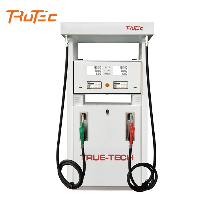 High quality customized gasoline pumping meters double display single nozzle fuel dispenser