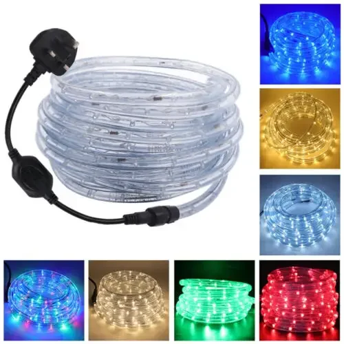 LED Rope Lights 100m Red LED Rope Light Commercial Spool 120 Volt