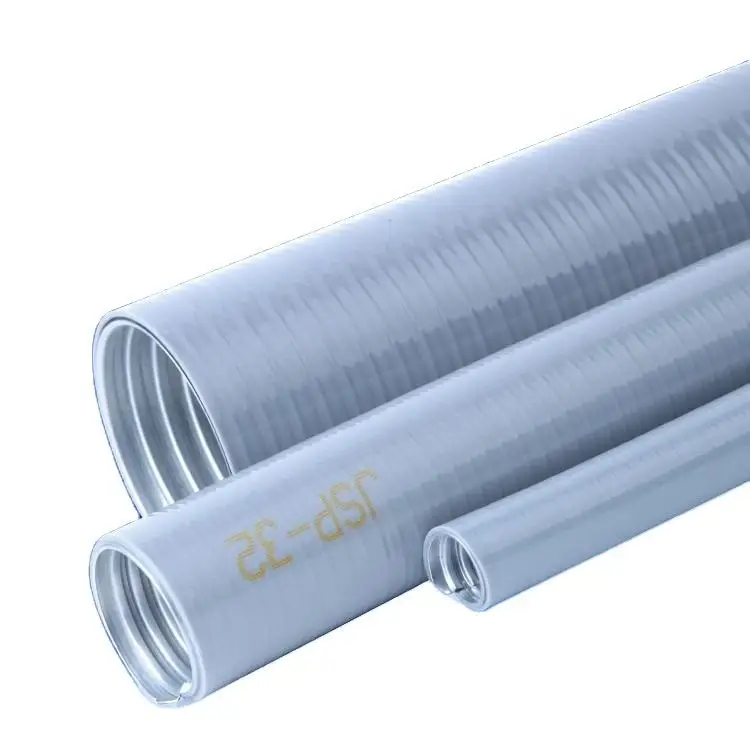Smooth PVC Coated Flexible Liquid Tight 20mm 25mm 32mm 38mm Nominal Diameter Galvanised Steel Conduit Pipe