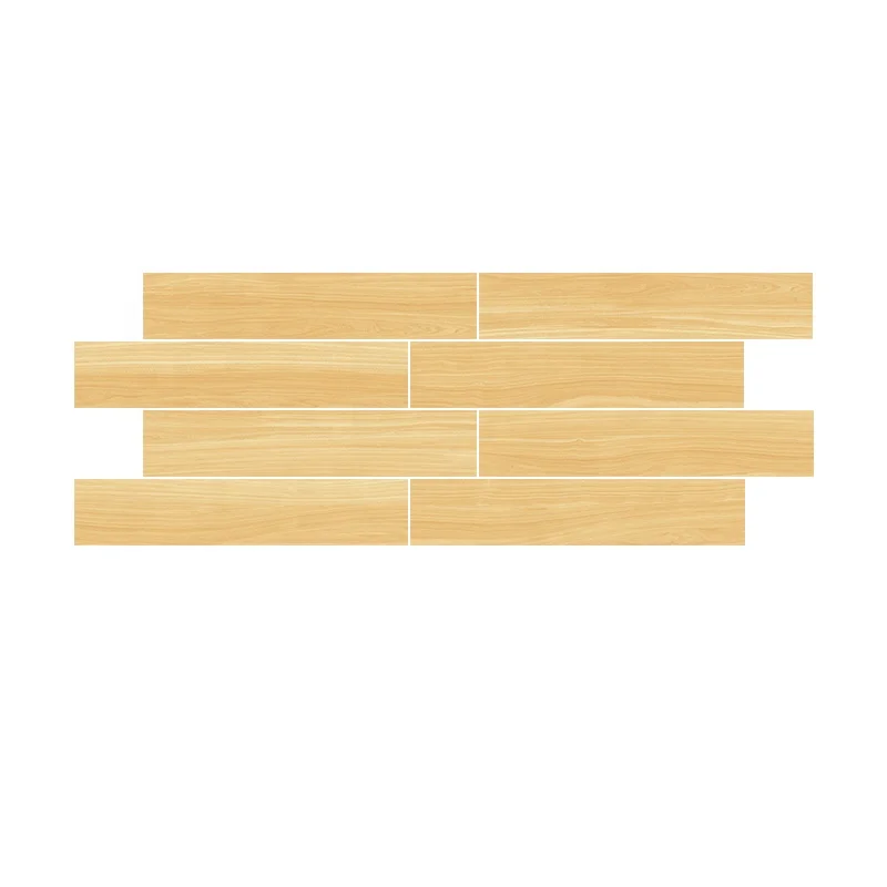 200x1000mm Cream color burlywood full porcelain wooden texture tile porcelain floor tiles living room flooring
