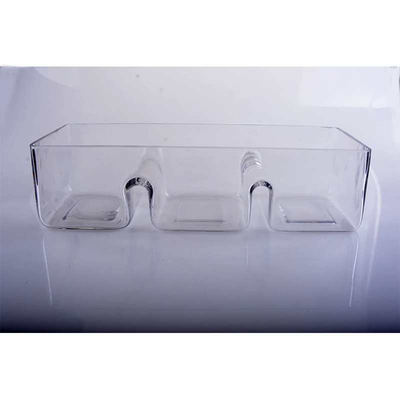 3 section  rectangular serving dish