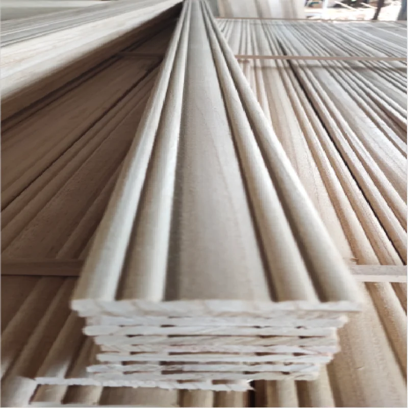 2022 paulownia panels sale decoration hotel interior wooden fluted wall board paulownia panel cladding