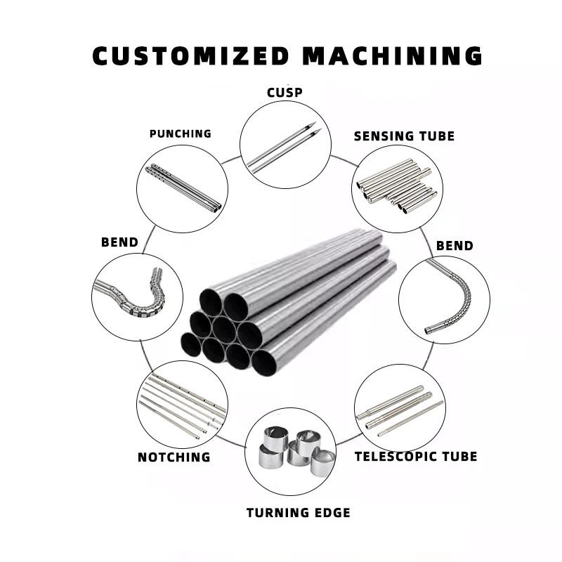 High Quality Wholesale Custom Cheap  Welded Pipes 304 Professional Stainless Steel  Ss Capillary With Low Price Customized Logo