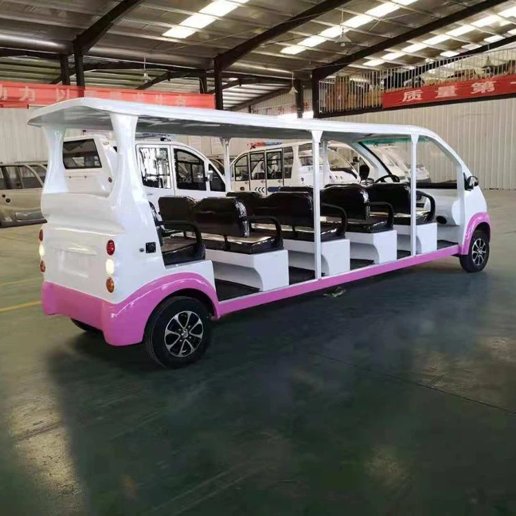 
12 Passenger Electric Shuttle Bus Battery Powered Tourist Bus 