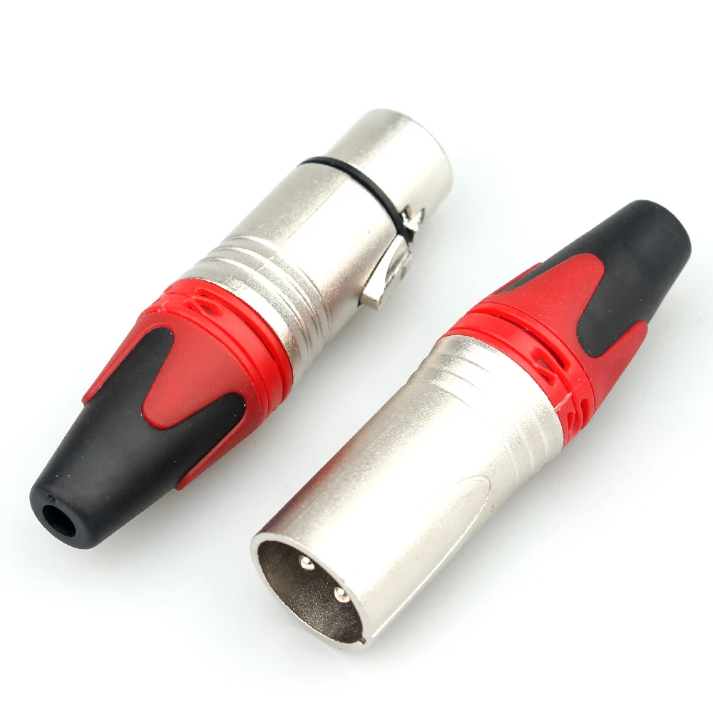 Mini XLR male female Audio Microphone cannon jack plug connector