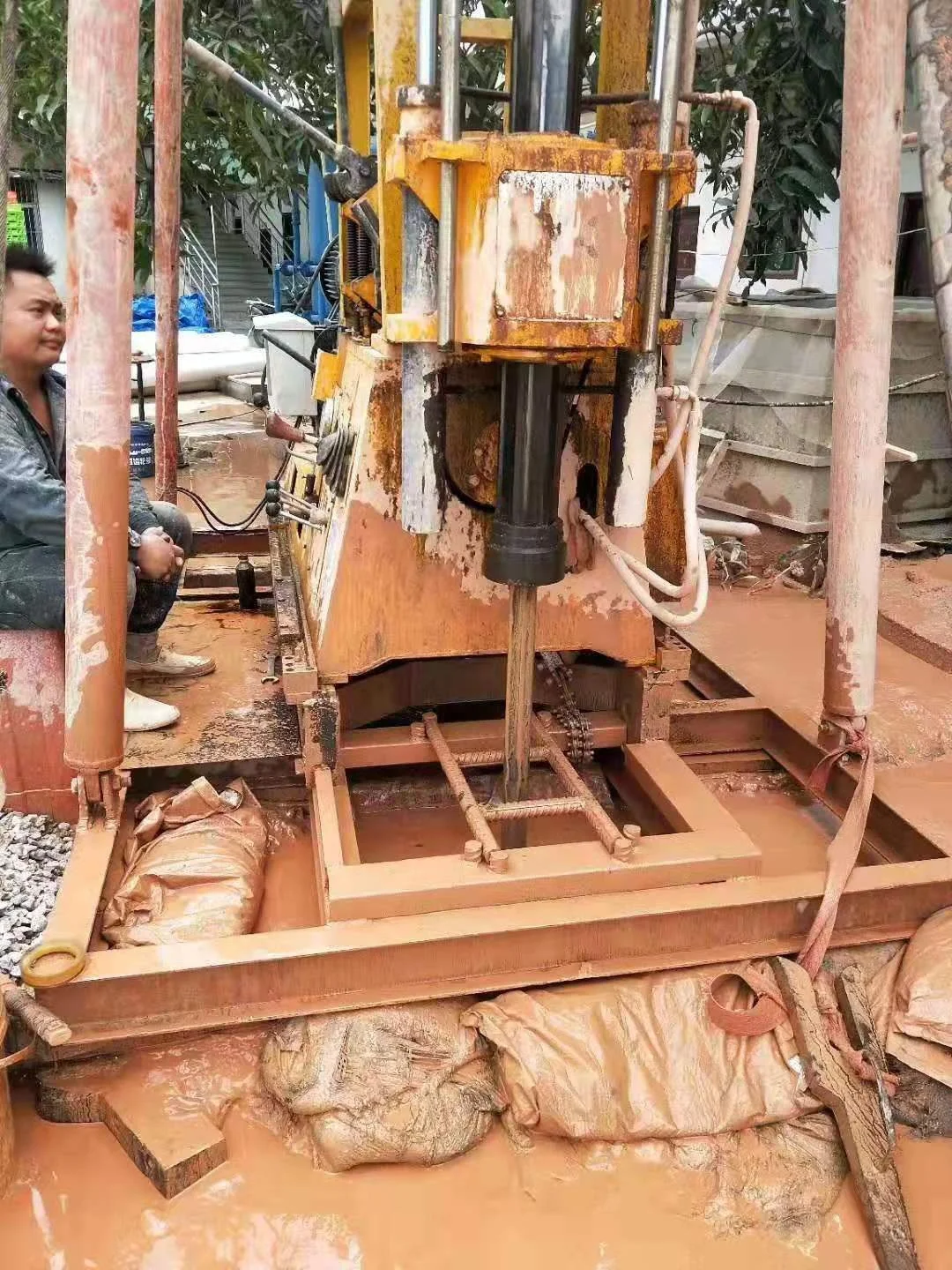 small Rig Four Wheels Mounted Diamond core drilling machine portable