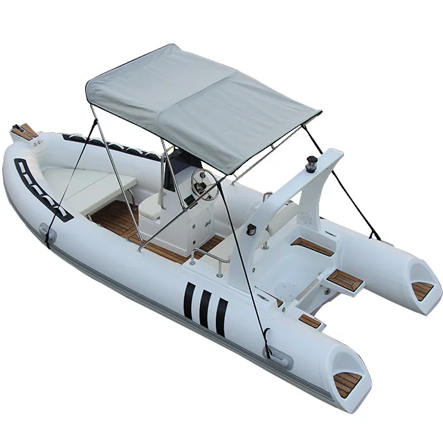 Factory direct sales 16ft fiberglass hull fishing boat Hypalon RIB Boat High Speed rigid inflatable boat
