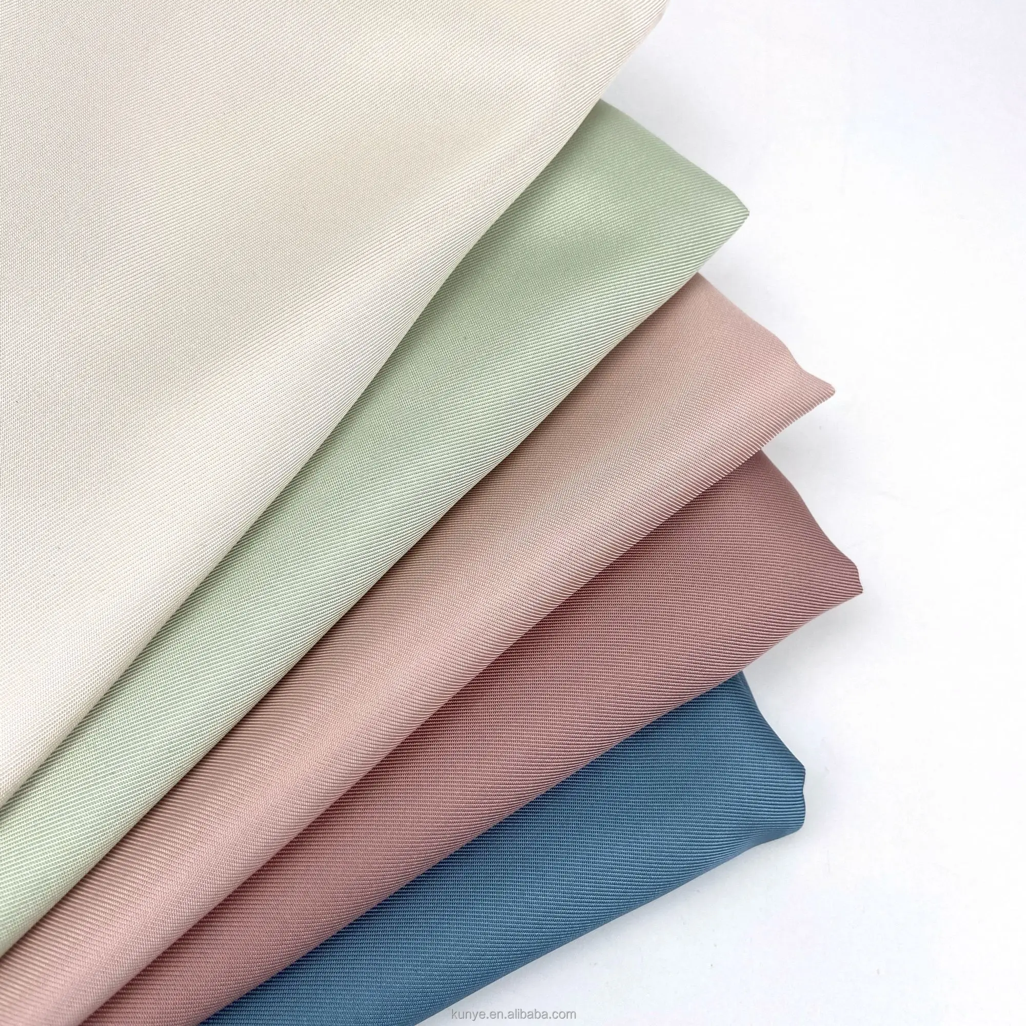 KUNYE 100% NAIA cellulosic silky twill fabric biodegradable for woman garment