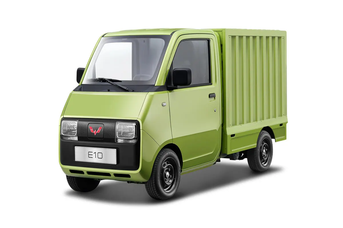 2024 Wuling E10 недорогие автомобильные автомобили небольшой Новый энергетический мини-грузовик грузовой ящик Однорядный Электрический фургон микрогрузовик 9 кВтч