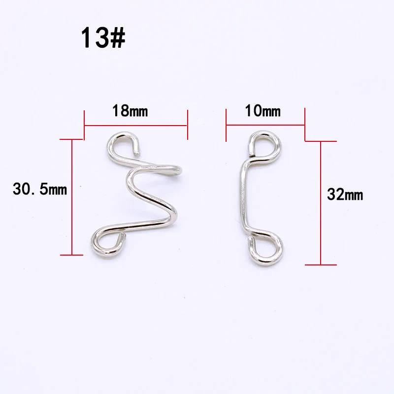 Metal Hook And Eye buckle of garment hook and eye closure of bow tie hook and eye