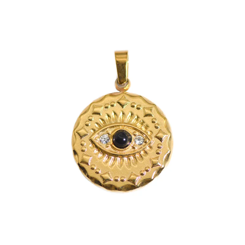 Fashionable Titanium Steel Natural Stone Oil Drop Pendant Diy Jewelry Necklace Pendant Accessories For Jewelry Production