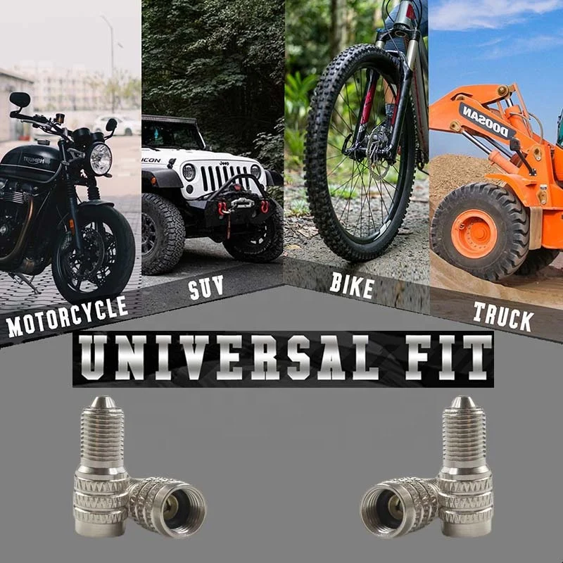 Trucks RV and Semis Double Seal Inflate Through Valve caps