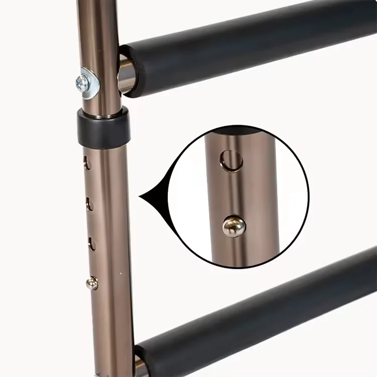 Chair Stand Assist Portable Bar Rise From Seated Adjustable Heights Aluminum Alloy Assist Rail Standing Aid for Elderly Adults