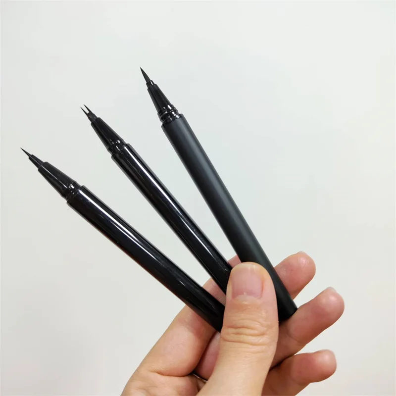 High quality private label make your own brand lip and black liquid thin eyeliner brush pencil