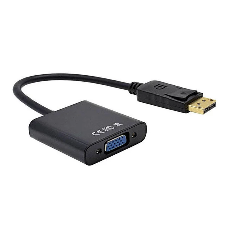 Male Displayport Display Port DP to VGA Female Cable Converter Adapter For Projector DTV TV HDVD Player 1080P