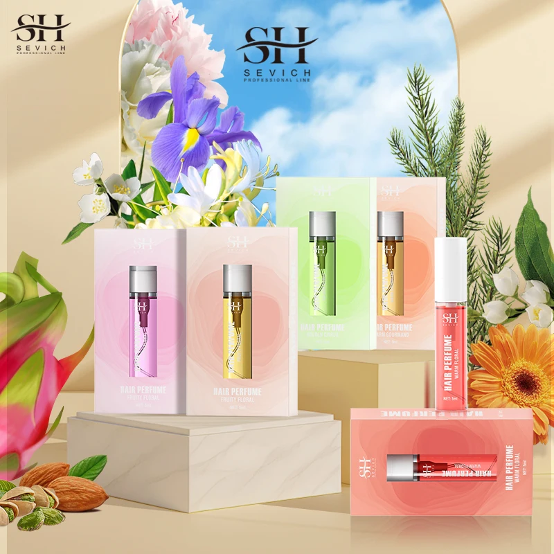 OEM Various Plant Scents Hair Mist Fragrance Prevent Hair Thinning Dry Frizzy Damaged 5ml Anti-UV Spray