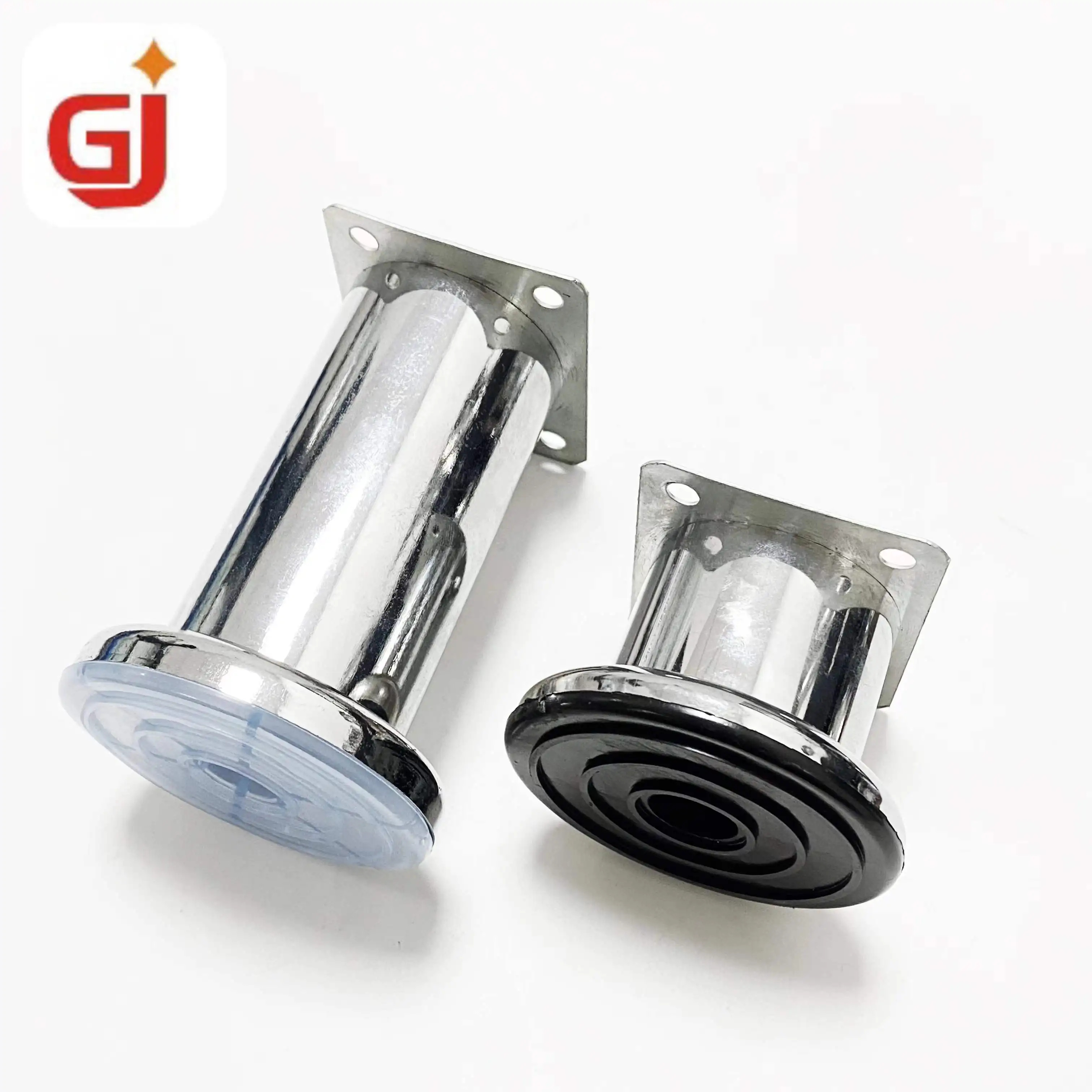 Modern Type 68mm Bottom Straight Tube Furniture Hardware Metal Cabinet Feet Sofa Leg  Bed Legs