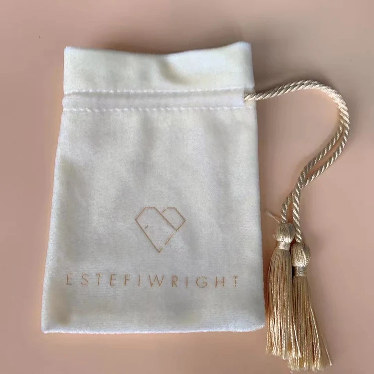 new design Pink, white, Purple,Yellow,Black,Brown,Atrovirens Color Velvet Pouch velvet jewelry pouch