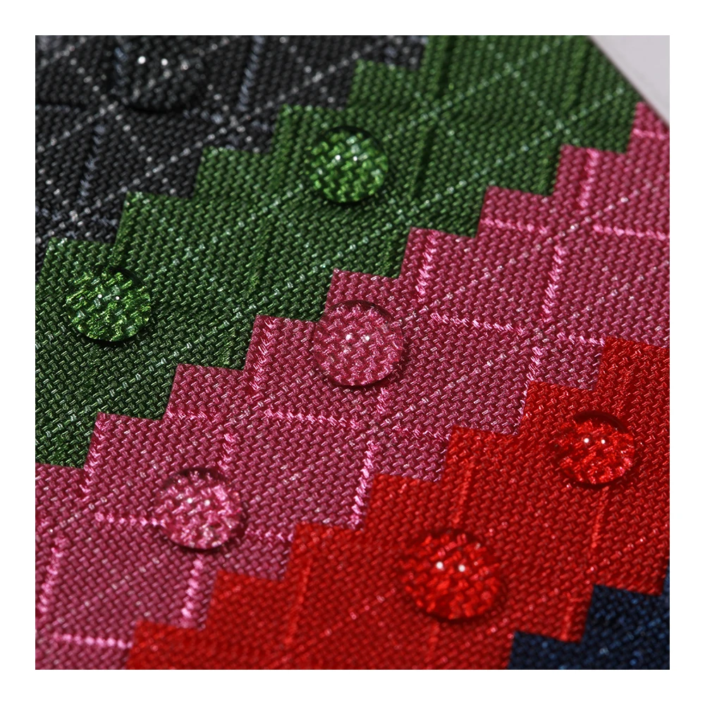 420D nylon Two tone diamond grid fabric material for bag