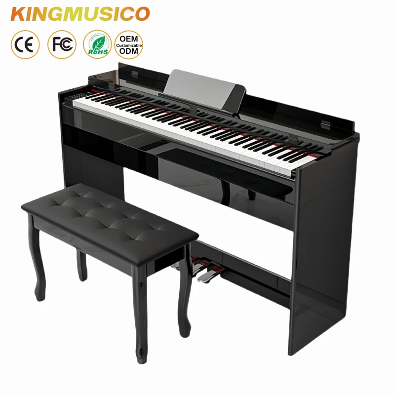 High Quality China Factory 88 Standard Keys Digital Electric Piano Professional Weighted Keys Upright Piano
