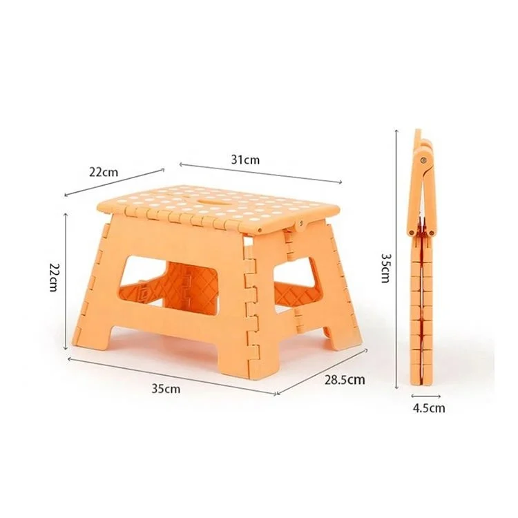 Factory Selling foldable stool portable folding foot stool plastic folding stool