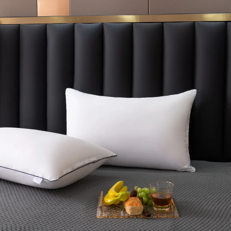 long pillow Cooling Luxury white Hotel Collection Bed Pillows Factory Customized double bed pillows for sleeping