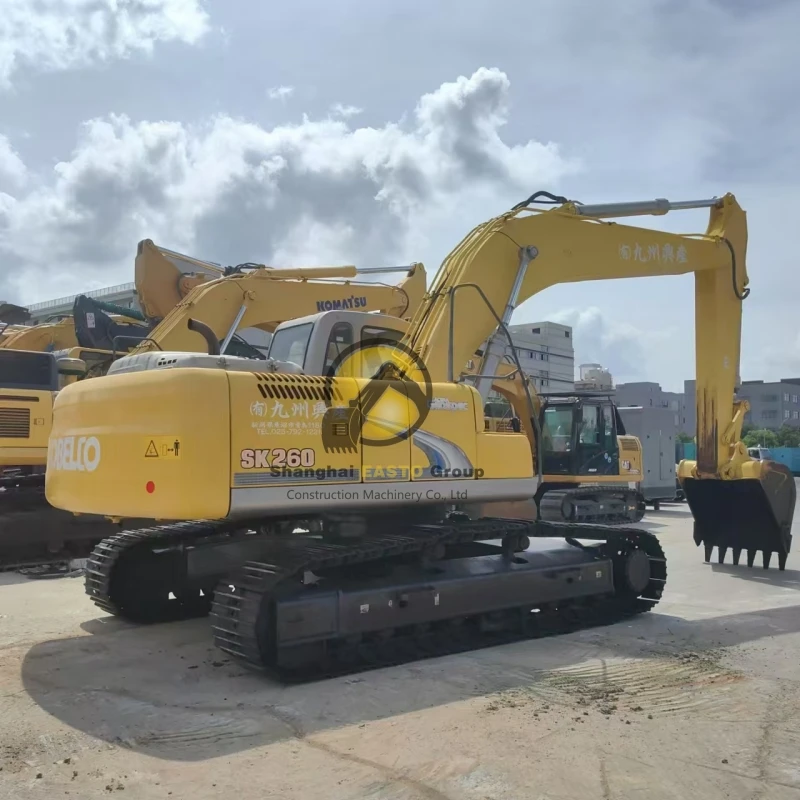 Экскаватор Kobelco SK260 б/у 26 тонн SK260LC-8 двигатель SOKUTO оригинальный японский гидравлический гусеничный экскаватор