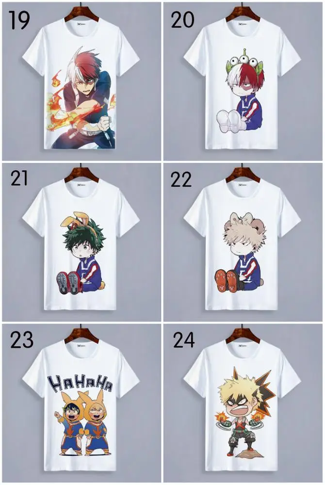 ecowalson Adult Kids Boku No My Hero Academia Cosplay Costume T-Shirt