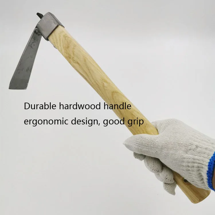 high quality mini hoe with wooden handle for children using