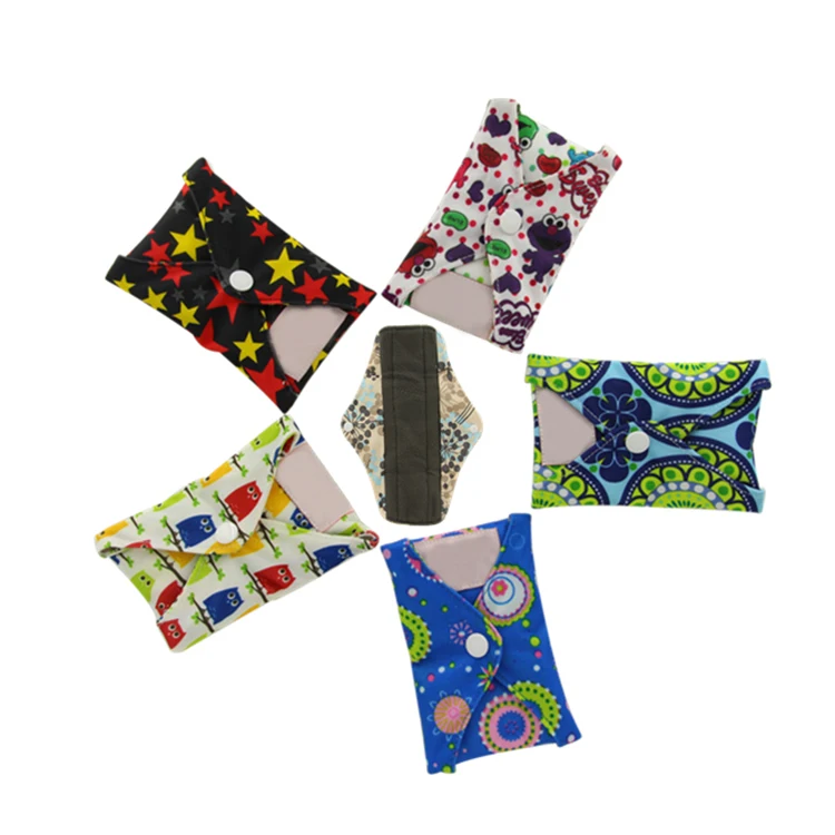  Новый дизайн многоразовые складные гигиенические прокладки менструальный период салфетки органические