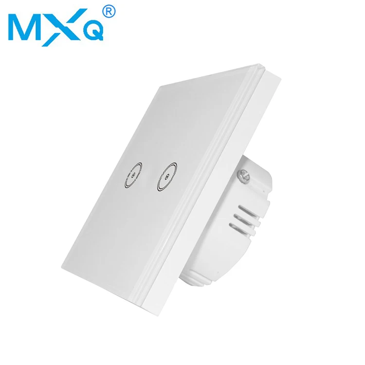 MXQ Стекло smart Wi Fi настенный светильник Настенные переключатели работать с alexa google дома