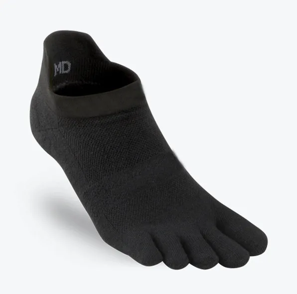 Custom Wholesale Mens Gray Mini Crew Coolmax Five Finger Split Toe Socks