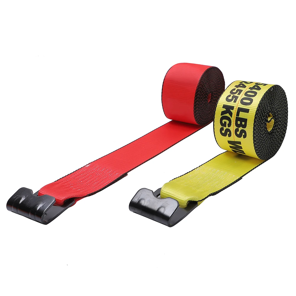 New Type in 2022 Factory Direct Supply 100% polyester 2' 27ft 30ft Winch Strap trailer straps