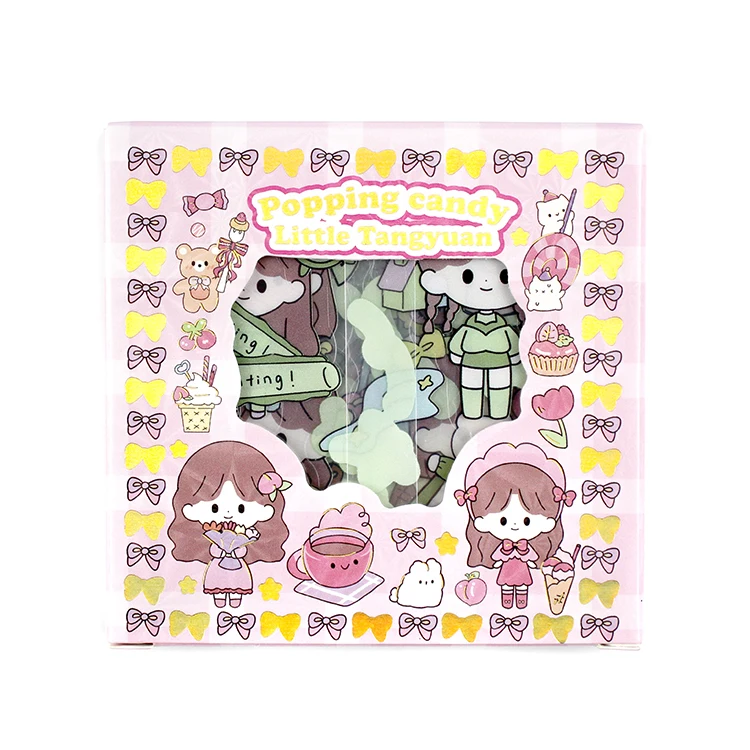 Diary Stickers Transparent decorative cute stickers kawaii waterproof for Girls