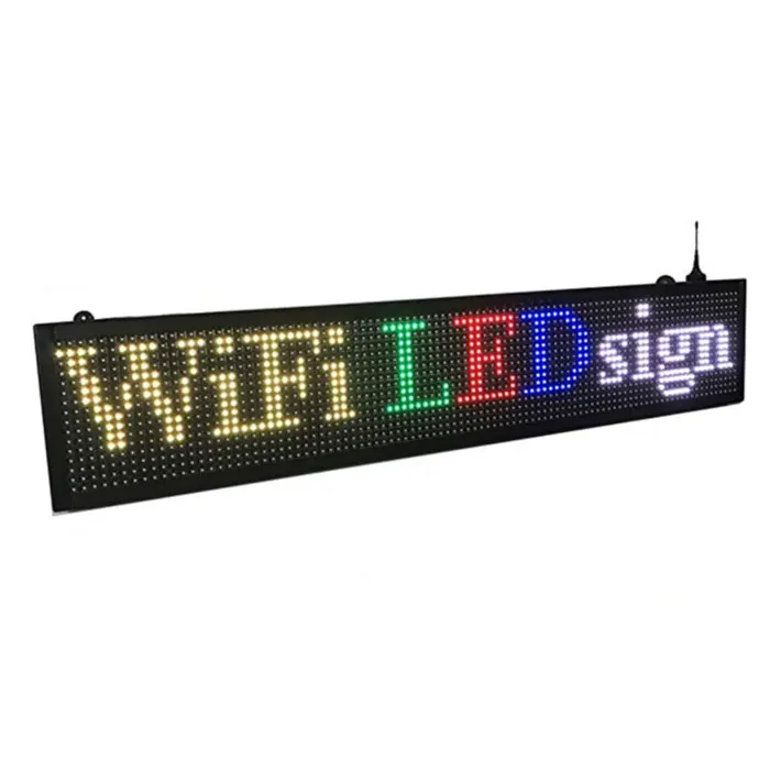 
Программируемый светодиодный прокручивающийся знак с Wi-Fi управлением 