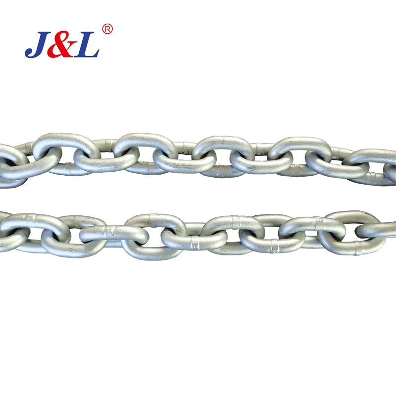 julisling Link Chain High Strength G80 G100 Towing Chain Crane Lifting Chain for Truck Trailer Safe Heavy Load Lifting Rigging