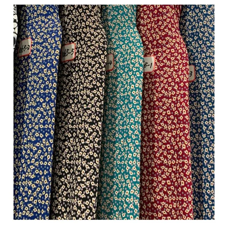 
China wholesale floral printed fabric 100% viscose rayon material for female nightwear 