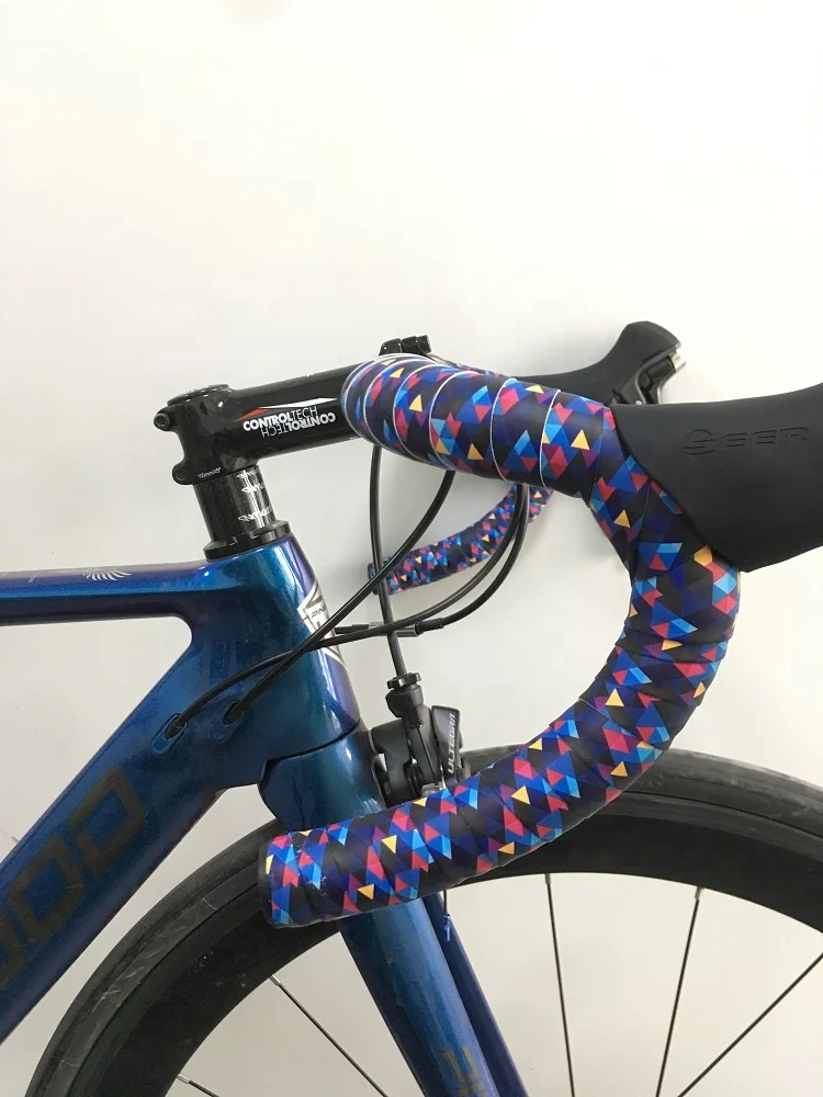 Клейкая лента для руля велосипеда, сверхмягкая пробка для руля велосипеда, с заглушками